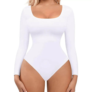 RunwayShape EverydayControl Tvarujúci Bodysuit s Dlhým Rukávom