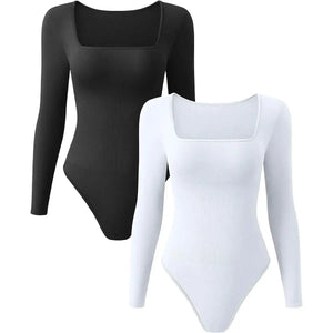RunwayShape EverydayControl Tvarujúci Bodysuit s Dlhým Rukávom