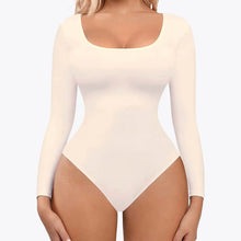 1+1 AKCIA RunwayShape EverydayControl Tvarujúci Bodysuit s Dlhým Rukávom Tangá