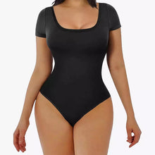 2 ks RunwayShape EverydayControl Square Neck Tvarujúci Bodysuit S Krátkym Rukávom Tangá