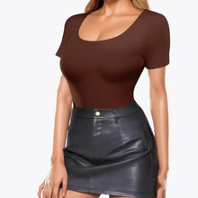 2 ks RunwayShape EverydayControl Scoop Neck Tvarujúci Bodysuit S Krátkym Rukávom Tangá