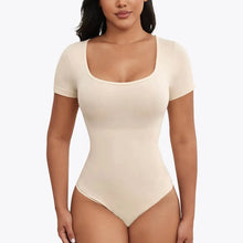 2 ks RunwayShape EverydayControl Scoop Neck Tvarujúci Bodysuit S Krátkym Rukávom Tangá