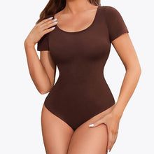 2 ks RunwayShape EverydayControl Scoop Neck Tvarujúci Bodysuit S Krátkym Rukávom Tangá