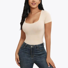 2 ks RunwayShape EverydayControl Scoop Neck Tvarujúci Bodysuit S Krátkym Rukávom Tangá