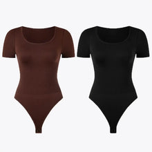 2 ks RunwayShape EverydayControl Scoop Neck Tvarujúci Bodysuit S Krátkym Rukávom Tangá